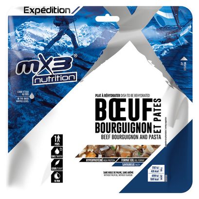 Lyophilisierte Mahlzeit MX3 Boeuf Bourguignon Hyperkalorie 235g