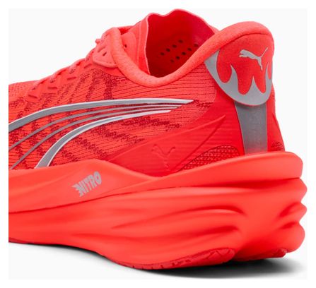 Chaussures Running Puma Deviate Nitro 4 Rouge/Argent Homme