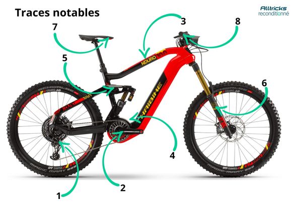 Producto Reacondicionado - BTT Eléctrica Todo-Suspensión Haibike Nduro 10.0 Sram EX1 8V 27.5' 630Wh Roja 2019