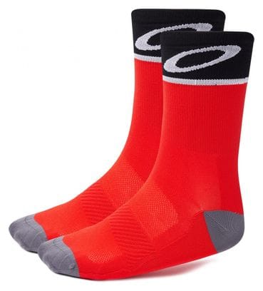 Oakley Mid-High Cycling Socks Red