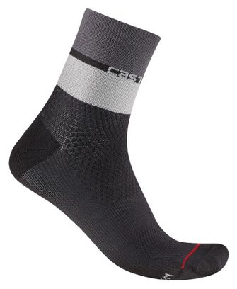 Castelli Elégente 12 Socken Schwarz Grau