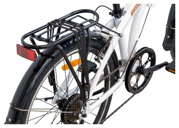 Vélo de Ville Pliant LIGHT 24   Aluminium  SHIMANO 7v  Selle Comfort - Blanc