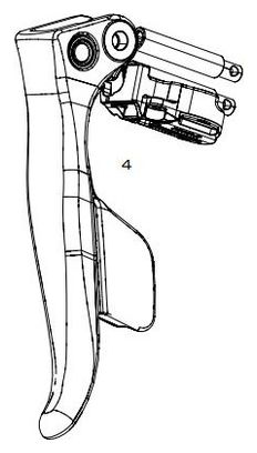 Sram Force E-tap AXS Hydraulische 12V Linker Schakelhendel