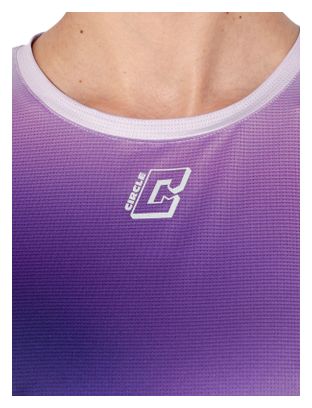 Maglia a maniche corte Circle Legend Race viola da donna