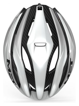 Met Trenta 3K Carbon Mips Helm Weiß Silber Matt