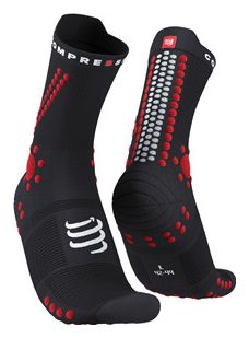 Paar Compressport Pro Racing Socks v4.0 Trail Black / Red