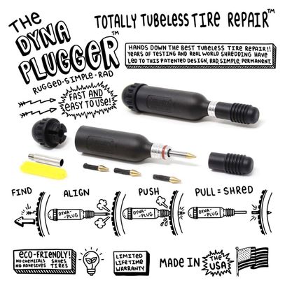 Dynaplug DynaPlugger Tubeless Bicycle Tire Repair Kit