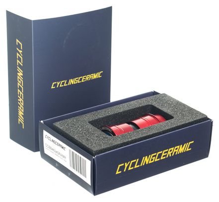 CyclingCeramic pedalier BB derecho Pressfit 46-24 Sram GXP rojo