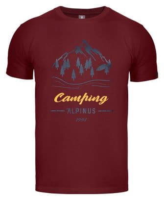 T-shirt de randonnée Alpinus Polaris rouge - Homme