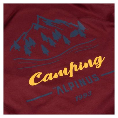 T-shirt de randonnée Alpinus Polaris rouge - Homme