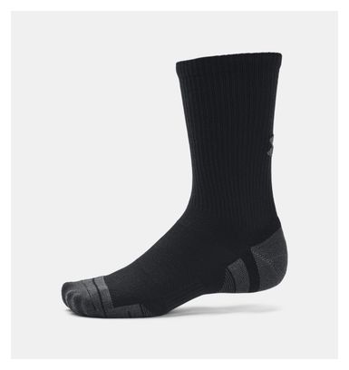 3 paar Under Armour Performance Tech Socks Zwart Unisex