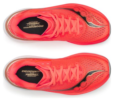 Saucony Endorphin Azura hardloopschoenen, rood/goud, dames