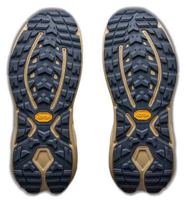 Zapatillas de senderismo Hoka Kaha 3 GTX beige/azul para mujer
