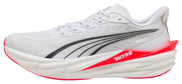 Zapatillas de running Puma Deviate Nitro 4 blancas/rojas para hombre