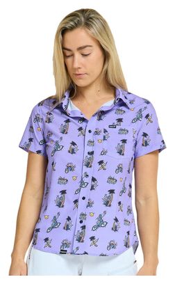 Chemise Dharco Tech Party Violet Femme