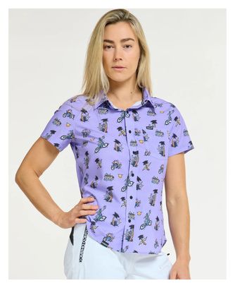 Chemise Dharco Tech Party Violet Femme