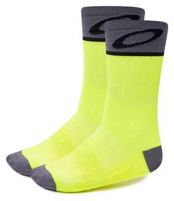 Oakley Mid-High Cycling Socks Neon Yellow