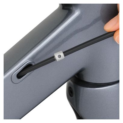 Fahrrad Interne Kabelführung Werkzeug - Aluminium silber - 2 Stück