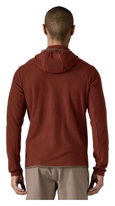 Felpa con cappuccio R1 Air Full-Zip da uomo, rosso