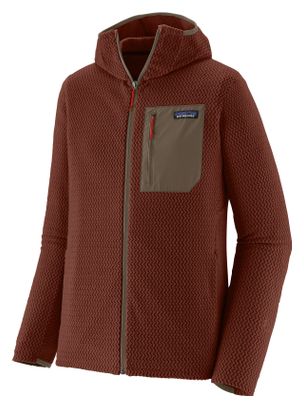 Felpa con cappuccio R1 Air Full-Zip da uomo, rosso