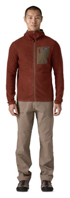 Felpa con cappuccio R1 Air Full-Zip da uomo, rosso