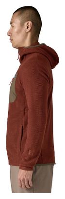 Felpa con cappuccio R1 Air Full-Zip da uomo, rosso