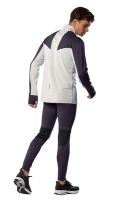 Mizuno Active Warmalite Bianco/Blu Uomo 1/2 Zip Thermal Top