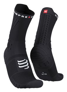 Paar Compressport Pro Racing Socken v4.0 Trail Schwarz