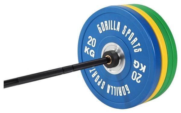 Set d'haltère Olympique Premium avec disques Bumper 140 kg