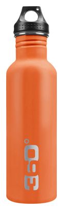 Bottiglia per acqua isolata in acciaio inossidabile a 360 ° da 750 ml / arancione