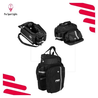 Sacoche Porte-bagages Arrière - 8 à 20 litres - Imperméable avec housse de pluie