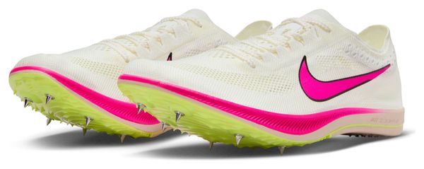 Nike ZoomX Dragonfly White Pink Yellow Unisex Track &amp; Field Shoes