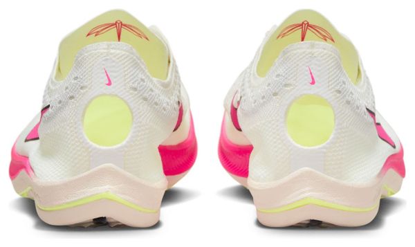 Nike ZoomX Dragonfly White Pink Yellow Unisex Track &amp; Field Shoes