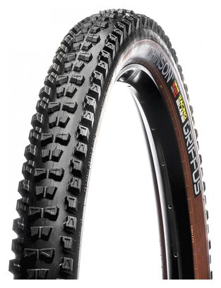 Pneu VTT Hutchinson Griffus Racing Lab 2.40 27.5 Tubeless Ready Souple Hardskin Race Ripost Gravity Flancs Beiges Tan eBike