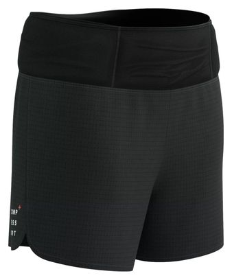 Pantalón Corto Compressport Trail Racing Mujer Negro