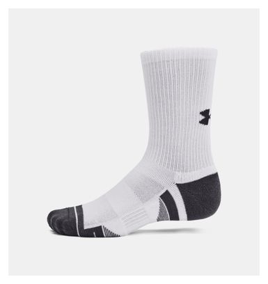 3 paar Under Armour Performance Tech Socks Wit Unisex