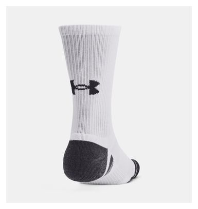 3 Pairs of Under Armour Performance Tech White Unisex Socks