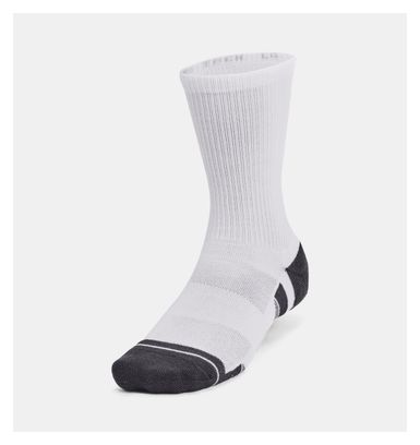 3 paar Under Armour Performance Tech Socks Wit Unisex