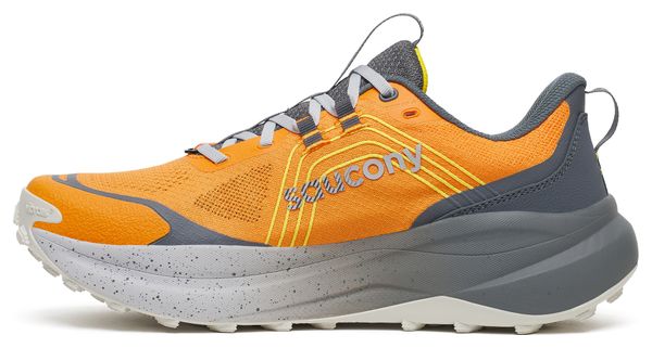 Saucony Xodus Ultra 4 Men's Trail Running Shoes - Orange/Gray
