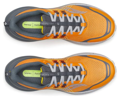 Saucony Xodus Ultra 4 Men's Trail Running Shoes - Orange/Gray