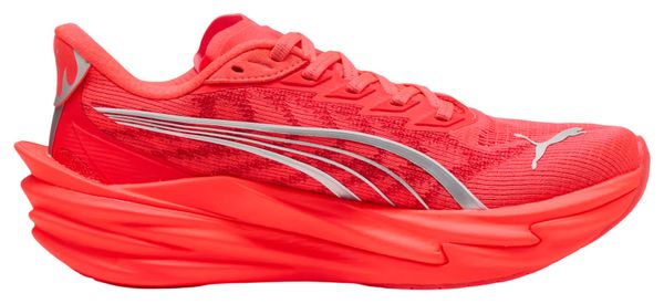 Puma Deviate Nitro 4 Running Shoes, Red/Silver, Women's