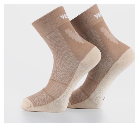 Chaussettes Vertical Mountain High Double-Layer Marron