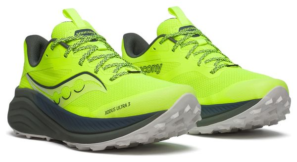 Zapatillas <strong>de</strong>trail para hombre <strong>Saucony Xodus Ultra 3 Amarillo/Caqui</strong>