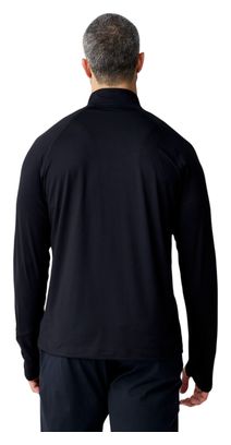 Maglia da uomo Brooks Dash 3.0 con zip a 1/4, nera