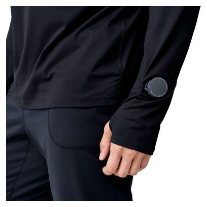 Maglia da uomo Brooks Dash 3.0 con zip a 1/4, nera