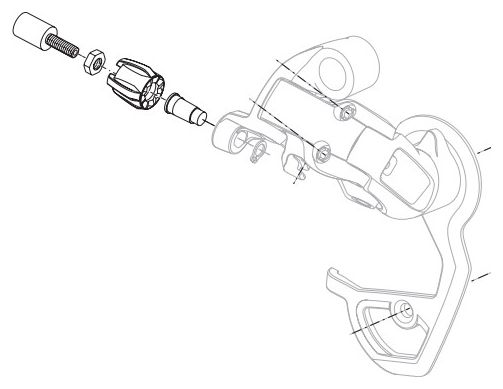 Schraube Kabelspannung Hinterer Umwerfer Sram Force / Rival / Apex