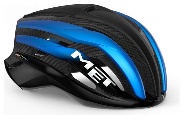 MET Trenta 3K Carbon Mips Helmet Black Blue Metallic Mat