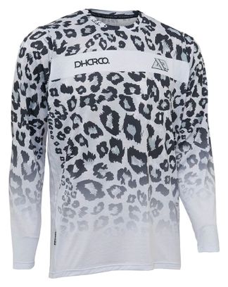 Dharco Long Sleeve Jersey Signed Amaury Pierron Leopard White