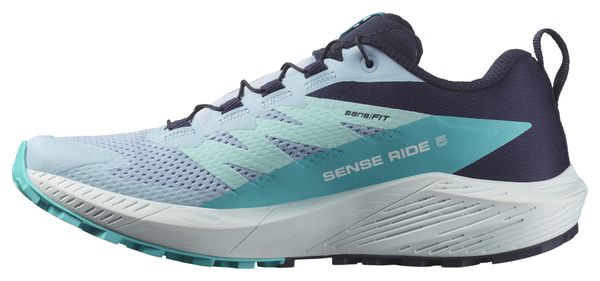 Trail Loopschoenen Dames Salomon Sense Ride 5 Blauw