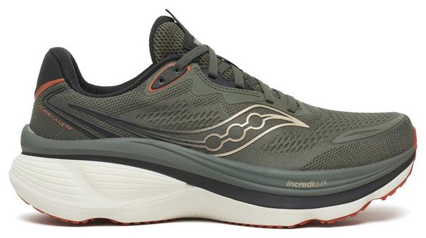 Saucony Hurricane 26 Laufschuhe für Herren, Khaki/Schwarz